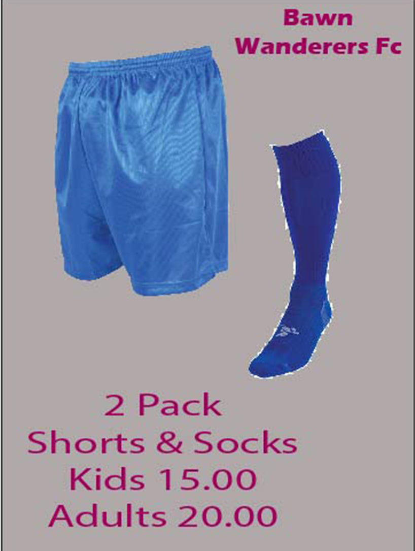 Bawn 2 Pack Shorts & Socks